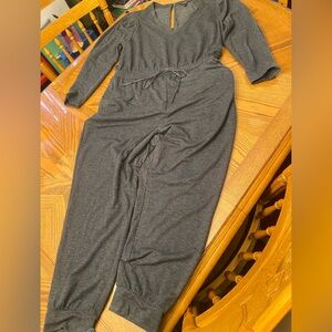 Express Dark Gray Jumpsuit